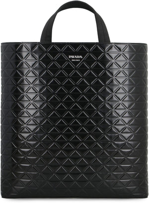 Smooth leather tote bag-1